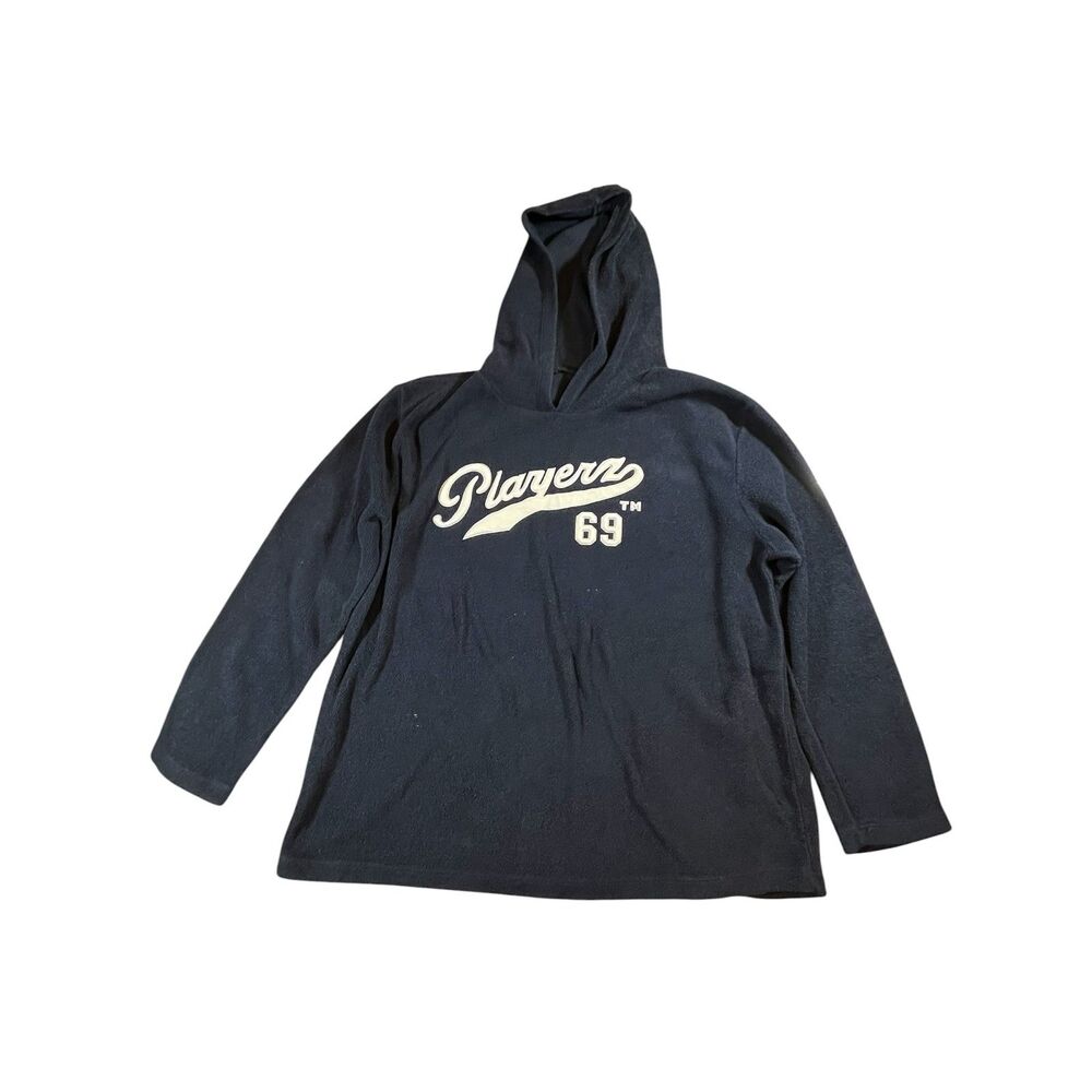 Playerz 69 Hoodie Men’s Navy Y2K Streetwear Logo Pullover (see photos for size)
